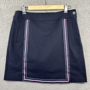 EP Pro Skort Women 4 Navy Blue Golf Athletic A Line Straight Skirt Pockets Lined